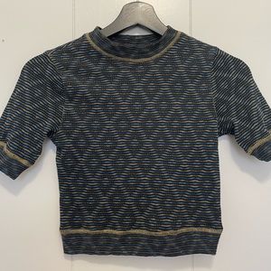 Free People Intimately Short Sleeve Sweater Top